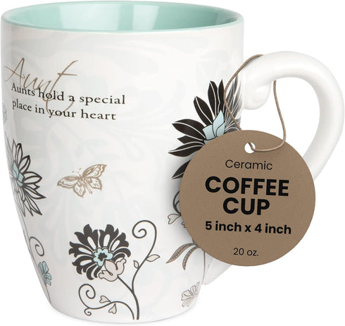 Pavilion Aunt Coffee Mug, Mark My Words Auntie Design, Ceramic, 20 oz, Microwave & Dishwasher Safe