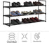 3-Tier Closet, 15 Home-Complete Shoe Rack - Shoe Organizer for Bathroom, Entryway - Shelf Holds Pairs Sneakers, Heels