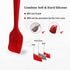 Silicone Spatula Set, 4-Piece Rubber Cooking Utensil Set, Heat Resistant Seamless Turner Spatulas for Nonstick