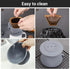 Segarty Silicone Collapsible Coffee Dripper, 1 Set Gray Pour Over Coffee Maker, Reusable Coffee Filter Cone