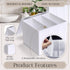The Flow Box Co. The Flow Box Tampon and Sanitary Pad Organizer - Bathroom Organizer with Removable Dividers, Tampon