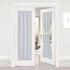 NICETOWN Greyish White Sidelight Door Panel | Room Darkening French Door Thermal Drapery, 25" x 72"