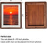 8x10 6x8 8 10 Picture Frame Wood With Glass, With Mat, Natural Solid by Walnut Picture Frame, For Wall or Tabletop