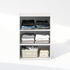Furinno Reed 3-Tier Multipurpose Open Shelf for Clothing & Closet Storage Organization, Plain White
