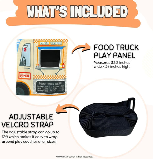 Kids Food Truck Play Panel for Foam Sofa - Couch Swag