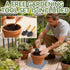 UoeRing 2 Pack-Square 11 Inch $9.9 Plant Caddy with Hidden Wheels Heavy Duty Rolling Plant Stands Indoor Outdoor Plant