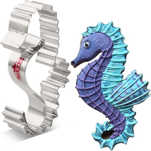 LILIAO Seahorse Cookie Cutter - 2.5 x 4.4 inches - Made of Stainless Steel