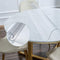 NECAUX 12 Inch Round Frosted Table Cover Protector, 1.5mm Thick Upgraded Version,