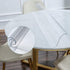 NECAUX 12 Inch Round Frosted Table Cover Protector, 1.5mm Thick Upgraded Version,