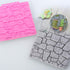 2 Pieces Rock Texture Silicone Lace Mold, Food Grade Cake Molds for Candy, Icing, Biscuit Decor, Chocolate, Polymer Clay
