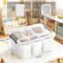 17 Citylife QT Plastic Storage Bins Clear Storage Box with Lids Multipurpose Stackable Storage Containers