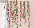 PARTY JOY 5pcs 41Ft Flower Garland Fake Rose Vine Artificial Flowers Hanging Baskets Wedding Arch Decor (Pink)
