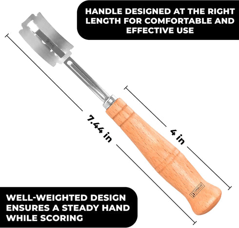 12 Orblue Bread Lame, Bread Scoring Knife, Bread Lame Dough Scoring Tool for Artisan Sourdough, Lame Bread Tool