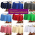 210GSM 108 Inch Obstal Round Table Cloth, Oil-Proof Spill-Proof and Water Resistance Microfiber Tablecloth, Decorative