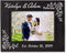 Personalized Newlywed Couples Leather Picture Frame - 7x5 Engraved Wedding Anniversary Gift
