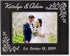 Personalized Newlywed Couples Leather Picture Frame - 7x5 Engraved Wedding Anniversary Gift