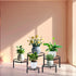 HENABLE 5 Packs Metal Plant Stand Indoor, Outdoor Black Plant Stand for Multiple Plant, Rustproof Iron Round Heavy Duty