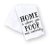 Handmade Funny Bathroom Towel, 100% Cotton Funny Flour Sack Hand Towel for Bath, 28x28 Inch Gift (Home is Where...)