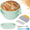 2 Pack Silicone Sourdough Bread Proofing Baskets Set - Including steel rings,