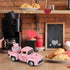 Hooqict Pink Valentines Day Mini Metal Truck with Flower Basket Romantic Love Heart Truck for Valentine's Day Gifts