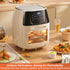 Numola 100 Pcs Air Fryer Liners Disposable Parchment Paper, 9 Inch Perforated Sheets for Baking, Non-Stick Steamer Liner