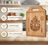 Engraved Bamboo Cutting Board, Gift for Dad from Daughter Son, 12.3"L x 8.7"W