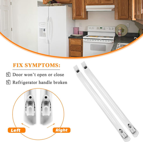 Blutoget 5304486359 5304506469 Refrigerator Door Handle 2Pack, Fit for Frigidaire Refrigerator Models FFTR1814QW4A,