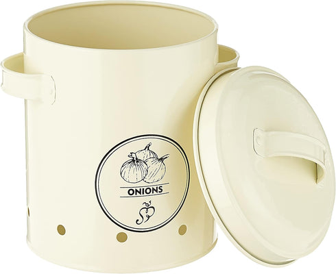 Esschert Design Onions Storage Tin, Metal