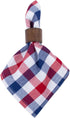 DII 4th of July Tabletop Collection Napkin Set, 6 Piece, Red, White & Blue Check
