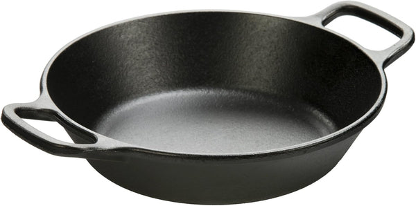 Lodge 8 Inch Pre-Seasoned Cast Iron Skillet, Black, Dual Assist Handles, Use in Oven, Stove, Grill, or Campfire