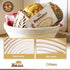9 Inch Bread Banneton Proofing Basket - Baking Bowl Dough Gifts for Bakers Proving Baskets for Sourdough Bread Scraper