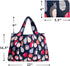 allydrew Large Foldable Tote Nylon Reusable Grocery Bags