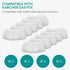 Navaris Microfibre Pads - Set of 10 Washable Replacement Cloths for Handheld Steam Cleaner 49454 - Floor, Wall Cleaning