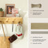 Wall Mount Coat Rack with Shelf, Sturdy Wooden Floating Shelf withHooks Save Your Indoor Space, Wall Organizer siutable