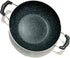 Non Stick Kadai with Glass Lid, Deep Stir Fry Pan for Gas and Induction Cooktops, 2.2 Litre Aluminium