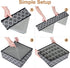 Organizer Divider, Foldable Closet Storage Organizer Basket, Fabric Organization Bins for Clothes, 6 Pack