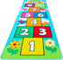 HUSHEGKA Hop & Count Hopscotch Rug for Kids, Floor Play Area Rug Game
