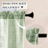 XTMYI Sage Green Boho Curtains Set for Kitchen Bathroom, Lightweight Sheer Window Curtains, 30 Inch Length