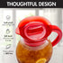 1-Gallon, Primula The Big Iced Tea Maker Tritan Plastic Infusion Beverage Pitcher with Leak Proof, Airtight Lid, Fine