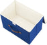 TYEERS Collapsible Storage Boxes, Washable Fabric Storage Bins with Lids, 14.9x9.8x9.8 inches, 2 Pack (Classic Blue)