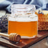 Woaiwo-q 30 Pack 1.5 oz Mini Honey Jars,Hexagon Mini Glass Honey Jars with Gold Lids,Small honey Jar with dipper
