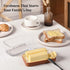 3 2-in-1 Countertop, Safe-Cozy DOWAN Glass Butter Dish with Ceramic Lid, Large Butter Container for Sticks, Butter Dish