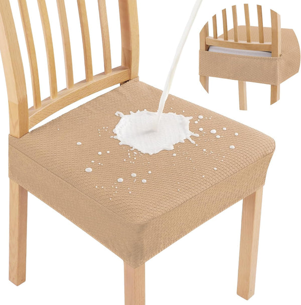 Smiry Waterproof Seat Covers for Dining Room Chairs Set of 2, Stretch