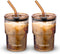 BLUEPOLAR 13oz/400ml Glass Water Tumbler with Straw and Lid Sealed Carry On