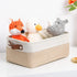 DULLEMELO Small Storage Basket for Organizing, Collapsible Fabric Basket for Shelves, Closets, Laundry, Decorative Gift