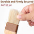 3 Pcs Natural Bristle Pastry Brush Set - Cooking, Food, Butter, and BBQ Brushes for Sauce and Baking