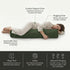 Cozy Sleep,47 7.87 Inches,Avocado Cuddle Pillow Corduroy Long Body Pillow for Adults, Bolster Pillow for Bed, Soft