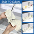 Silicone Sink Mat Splash Guard 17" x 6'' for Kitchen Sink Accessories, Fits Countertop, Bathroom, RV by EBIGIC (White)
