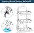 3 4 Tier Soap Bar Holder for Shower, Aluminum Wall Mounted Rustproof Soap Holder with Hooks and Razor Holder, Shower