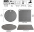 Silicone Trivet Mats - Heat Resistant Pot Holders for Hot Pots and Pans, 4 Pack Gray Trivets for Tables